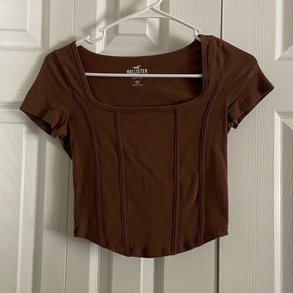 Hollister Square neck Baby Tee